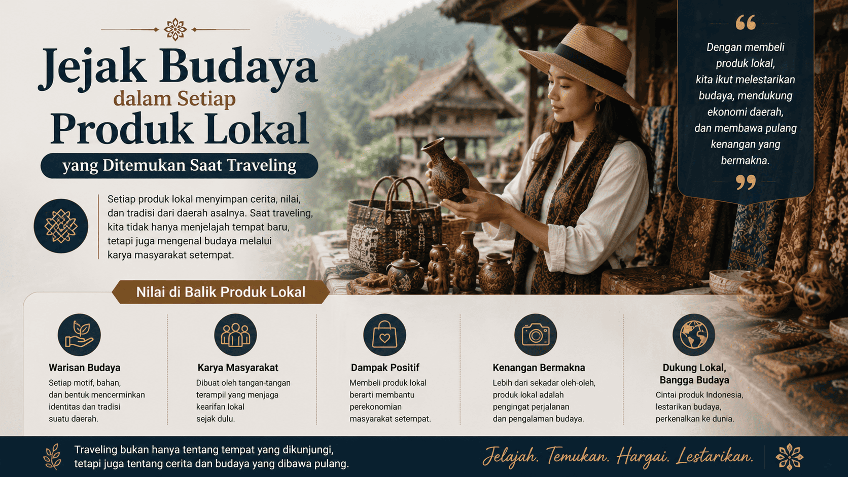 Jejak Budaya dalam Setiap Produk Lokal yang Ditemukan Saat Traveling.