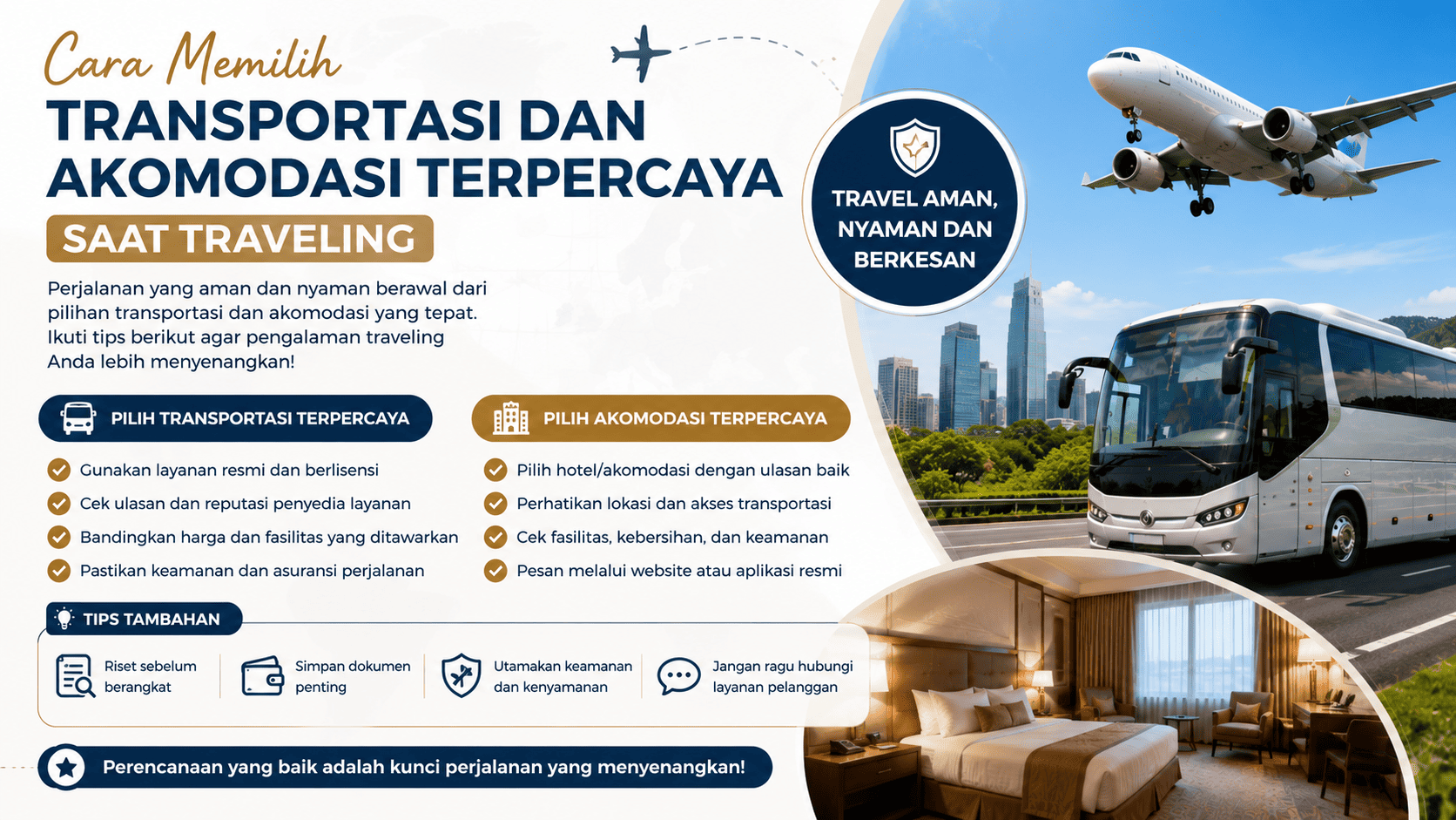 Cara Memilih Transportasi dan Akomodasi Terpercaya Saat Traveling.