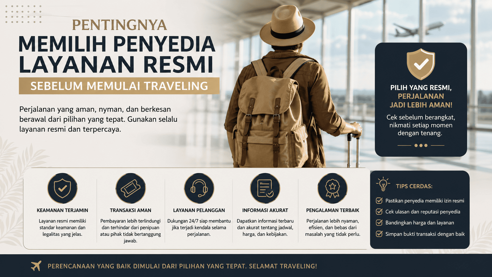 Pentingnya Memilih Penyedia Layanan Resmi Sebelum Memulai Traveling.