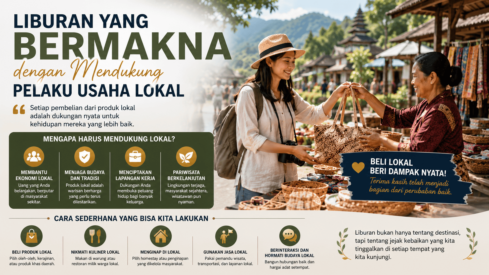 Liburan yang Bermakna dengan Mendukung Pelaku Usaha Lokal.