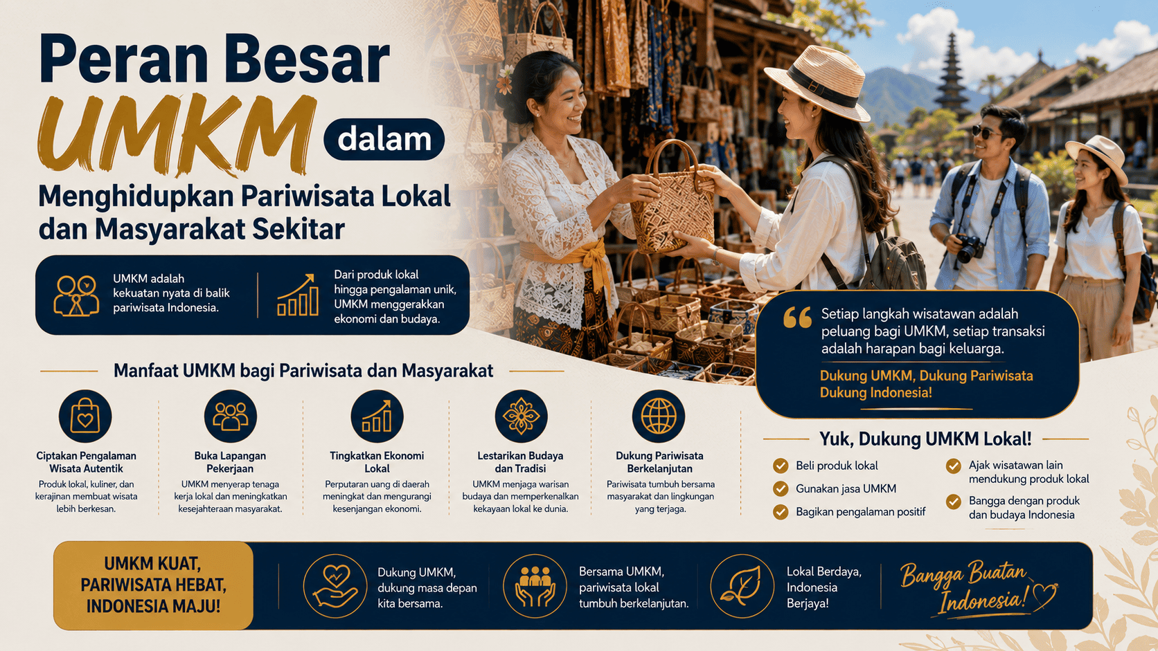 Peran Besar UMKM dalam Menghidupkan Pariwisata Lokal dan Masyarakat Sekitar.