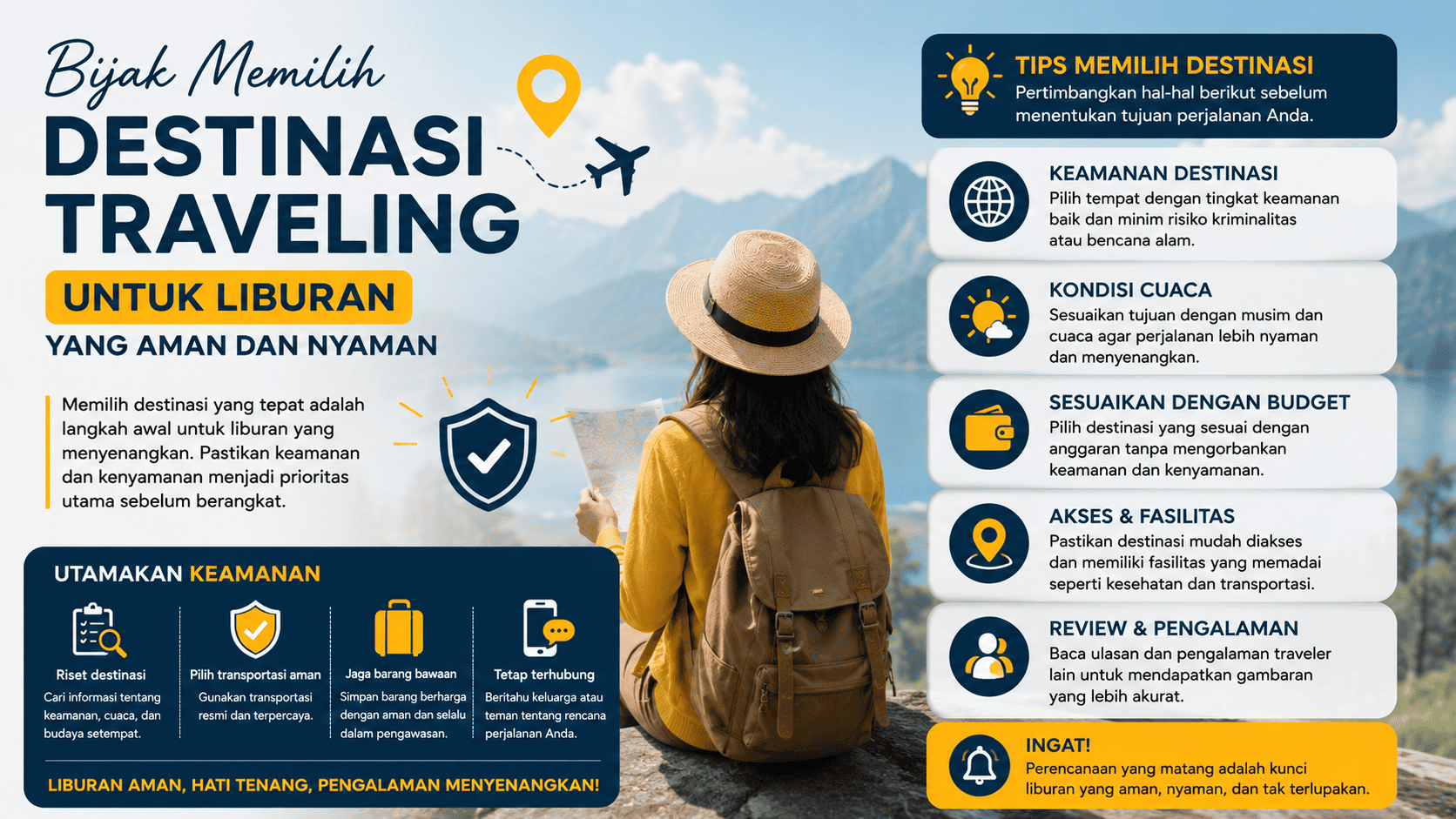 Bijak Memilih Destinasi Traveling untuk Liburan yang Aman dan Nyaman.