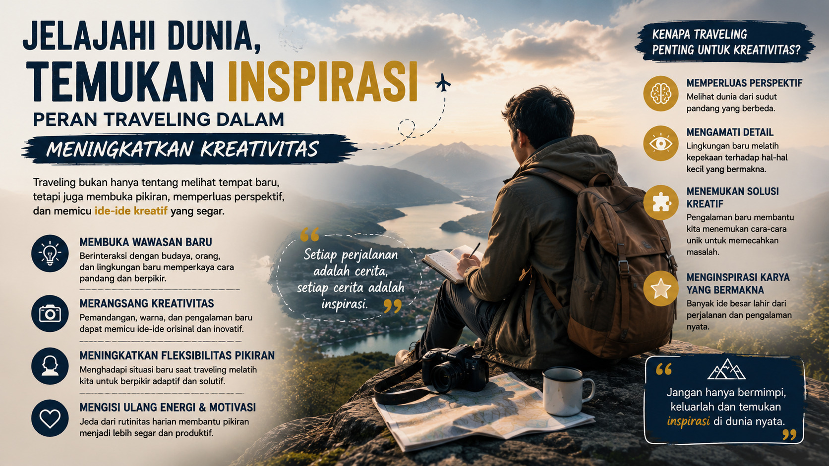 Jelajahi Dunia, Temukan Inspirasi, Peran Traveling dalam Meningkatkan Kreativitas.