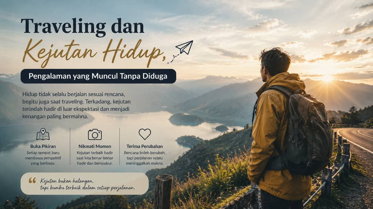 Traveling dan Kejutan Hidup, Pengalaman yang Muncul Tanpa Diduga.