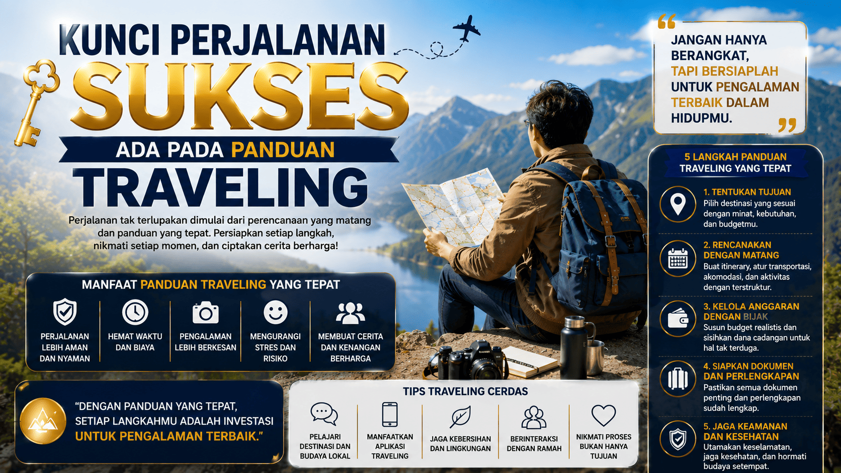 Kunci Perjalanan Sukses Ada pada Panduan Traveling yang Tepat.