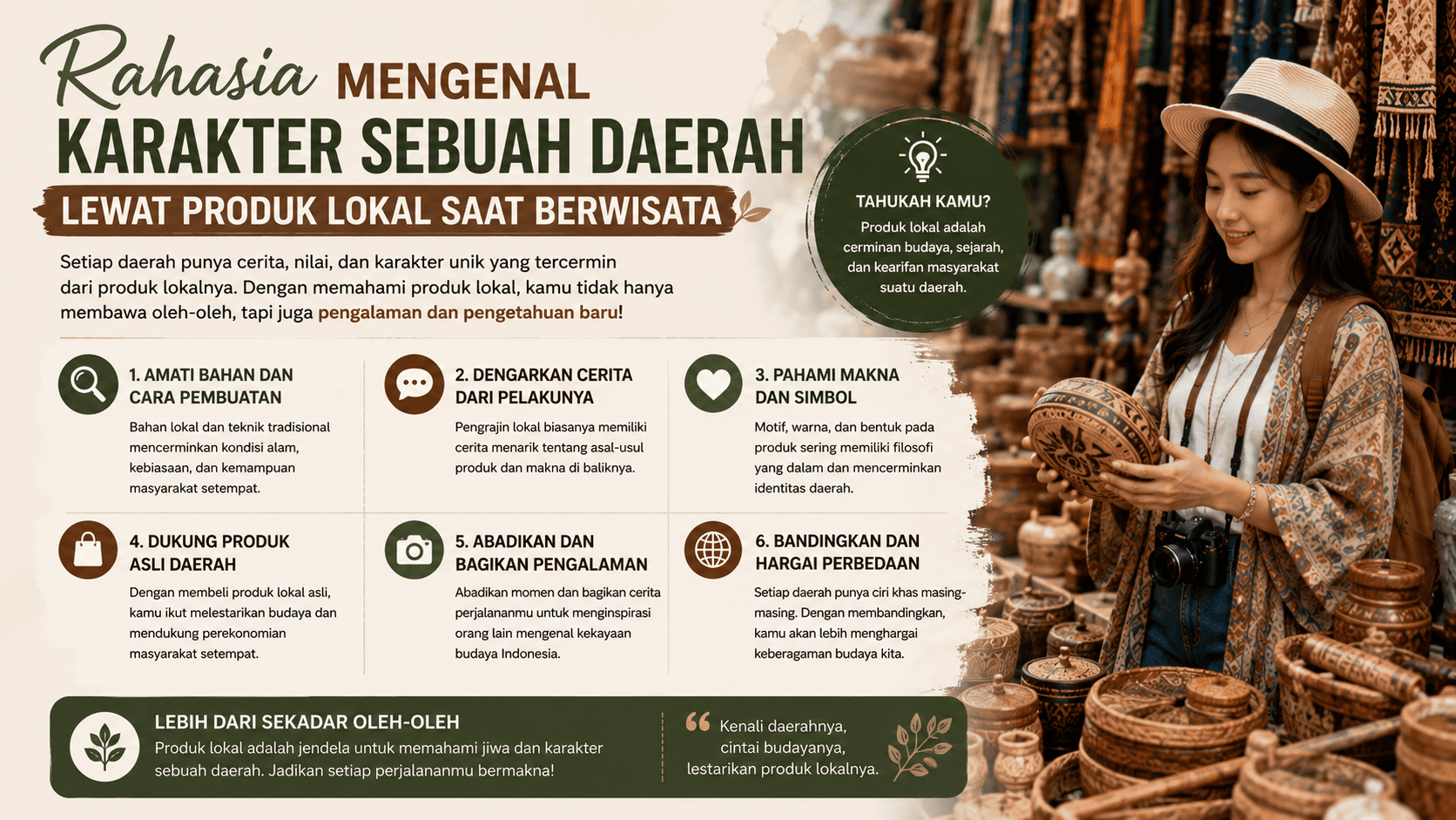 Rahasia Mengenal Karakter Sebuah Daerah Lewat Produk Lokal Saat Berwisata.