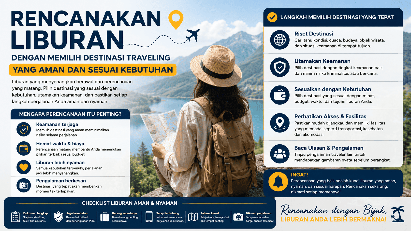 Rencanakan Liburan dengan Memilih Destinasi Traveling yang Aman dan Sesuai Kebutuhan.