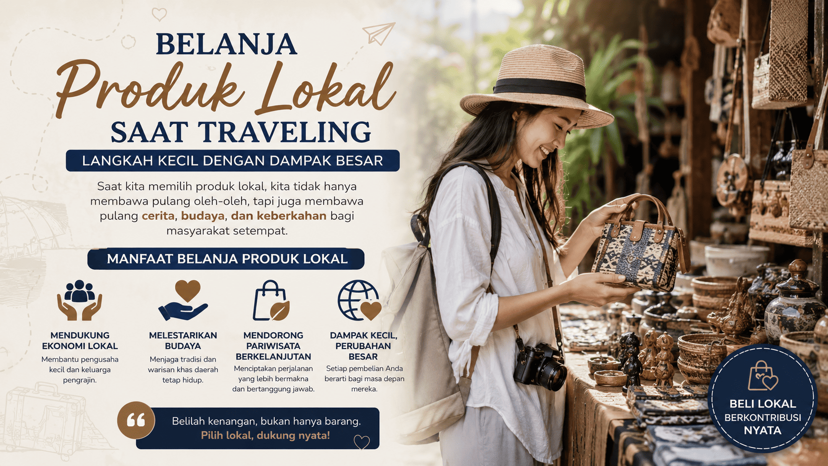 Belanja Produk Lokal saat Traveling, Langkah Kecil dengan Dampak Besar.