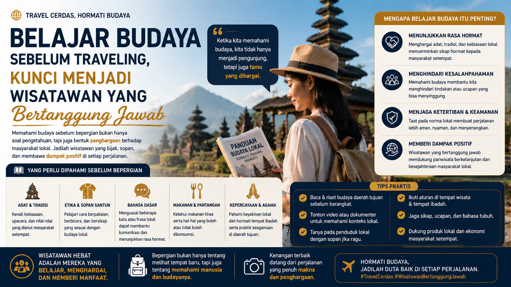 Belajar Budaya Sebelum Traveling, Kunci Menjadi Wisatawan yang Bertanggung Jawab