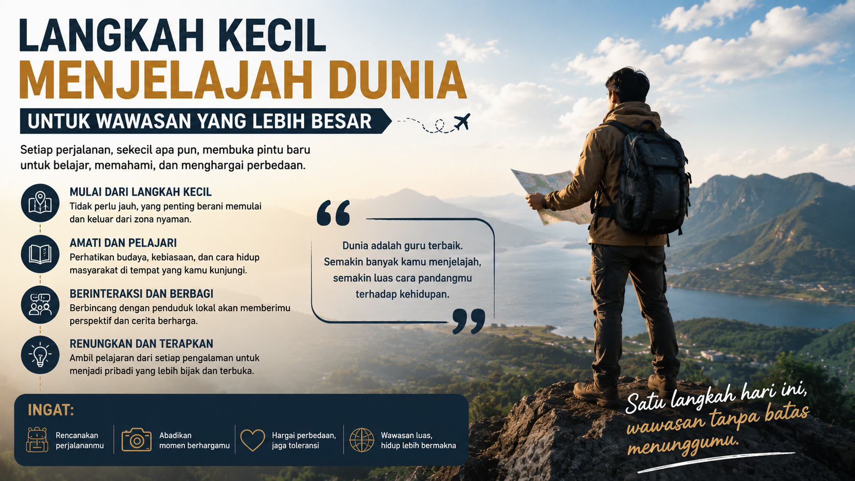 Langkah Kecil Menjelajah Dunia untuk Wawasan yang Lebih Besar.