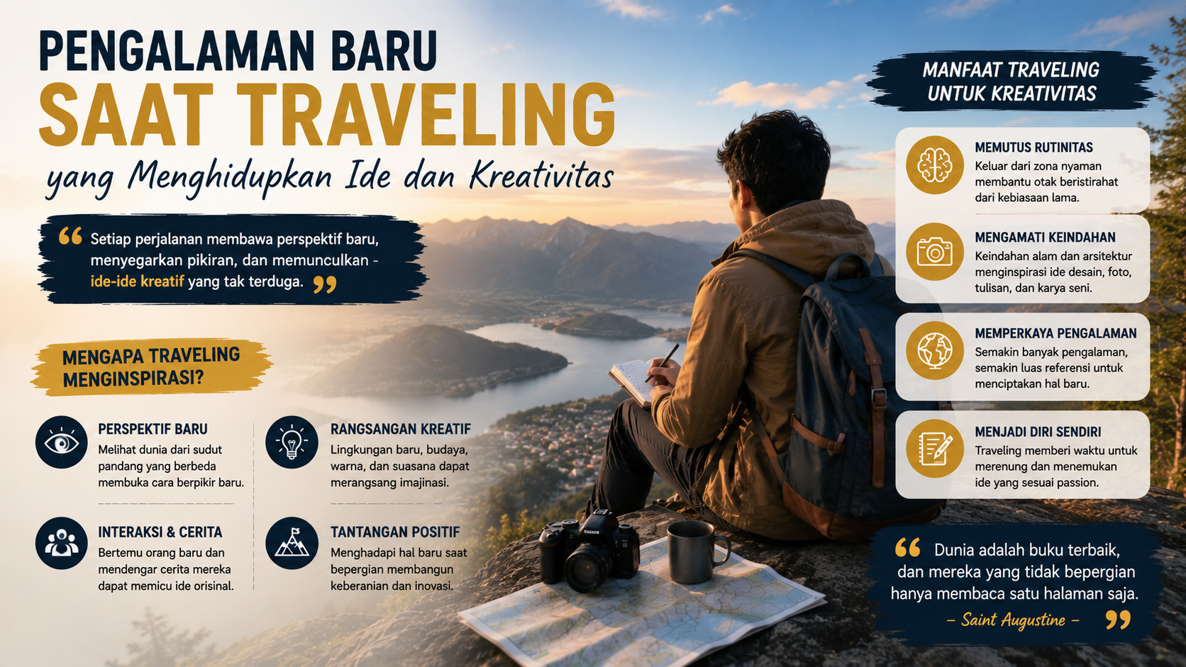 Pengalaman Baru Saat Traveling yang Menghidupkan Ide dan Kreativitas.