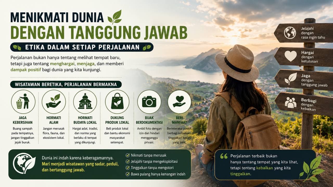 Menikmati Dunia dengan Tanggung Jawab, Etika dalam Setiap Perjalanan.