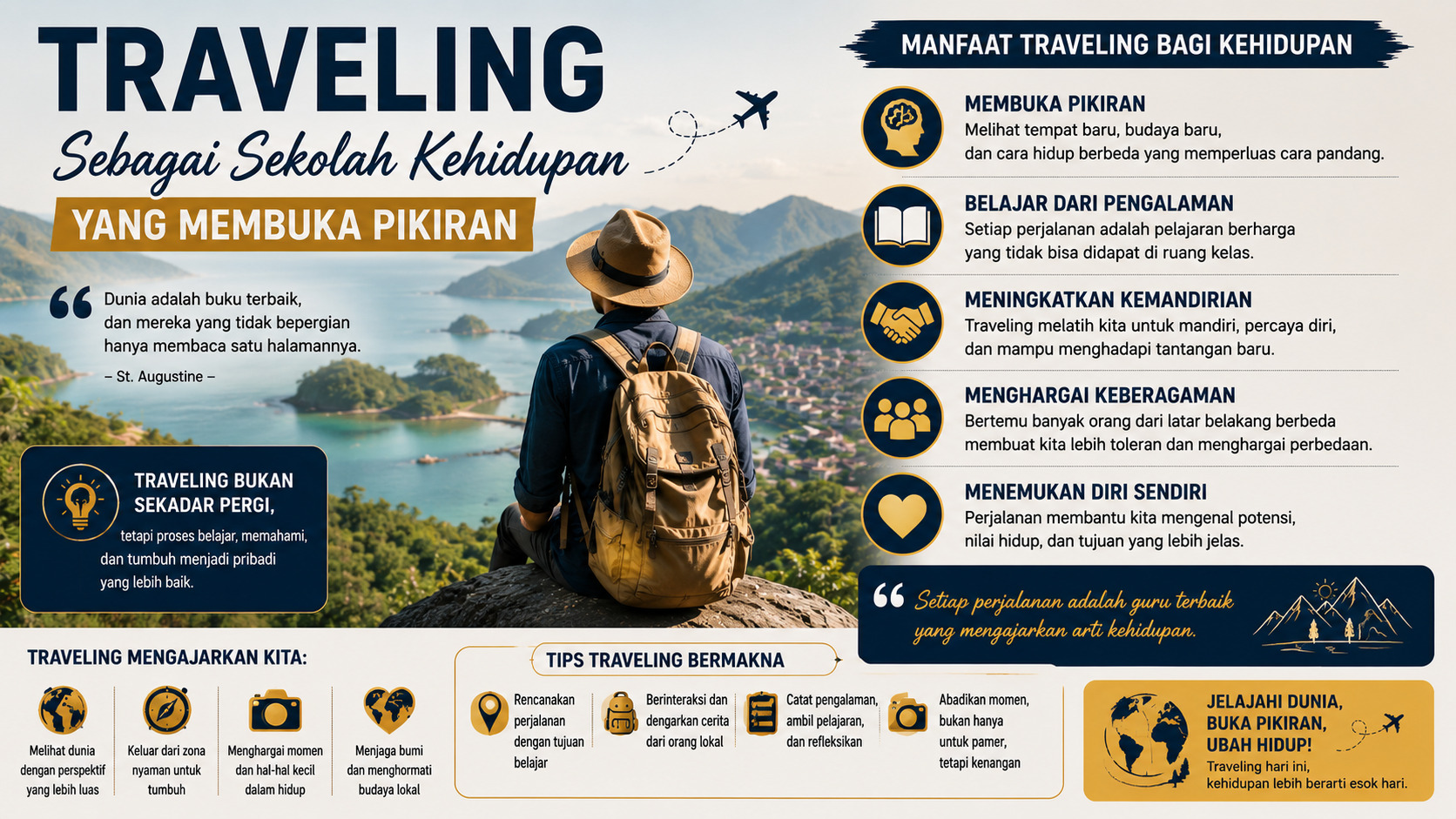 Traveling Sebagai Sekolah Kehidupan yang Membuka Pikiran.