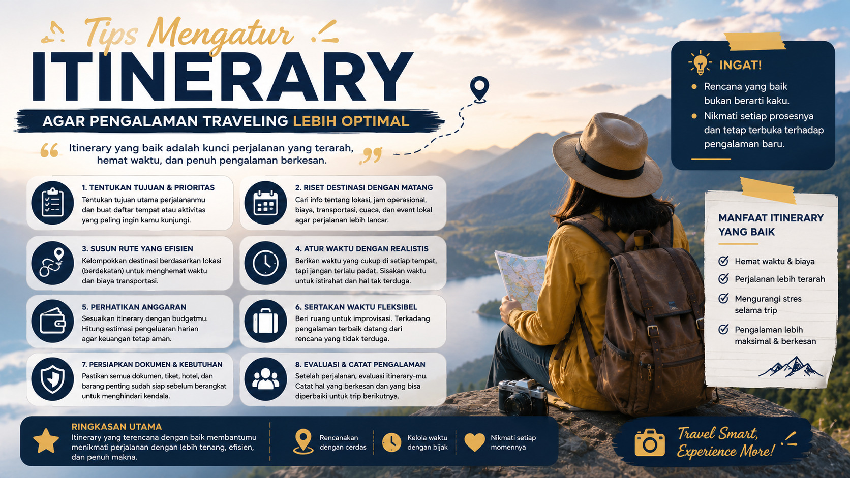 Tips Mengatur Itinerary agar Pengalaman Traveling Lebih Optimal.